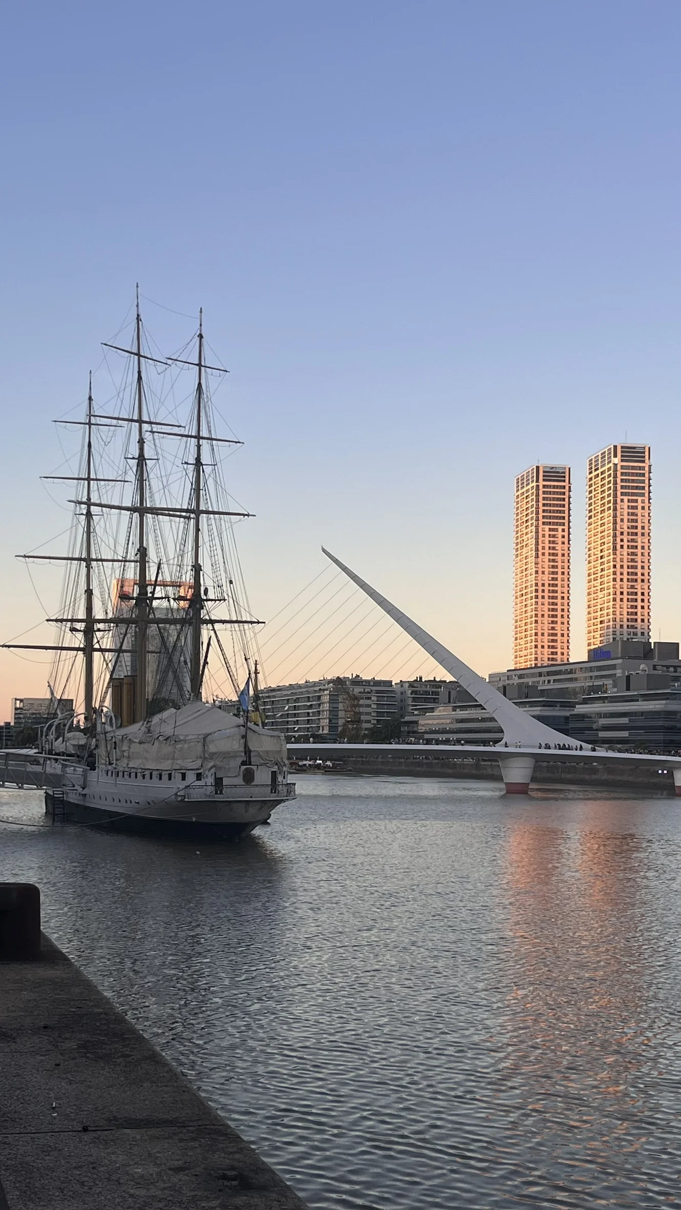 Vista de Puerto Madero, em Buenos Aires
