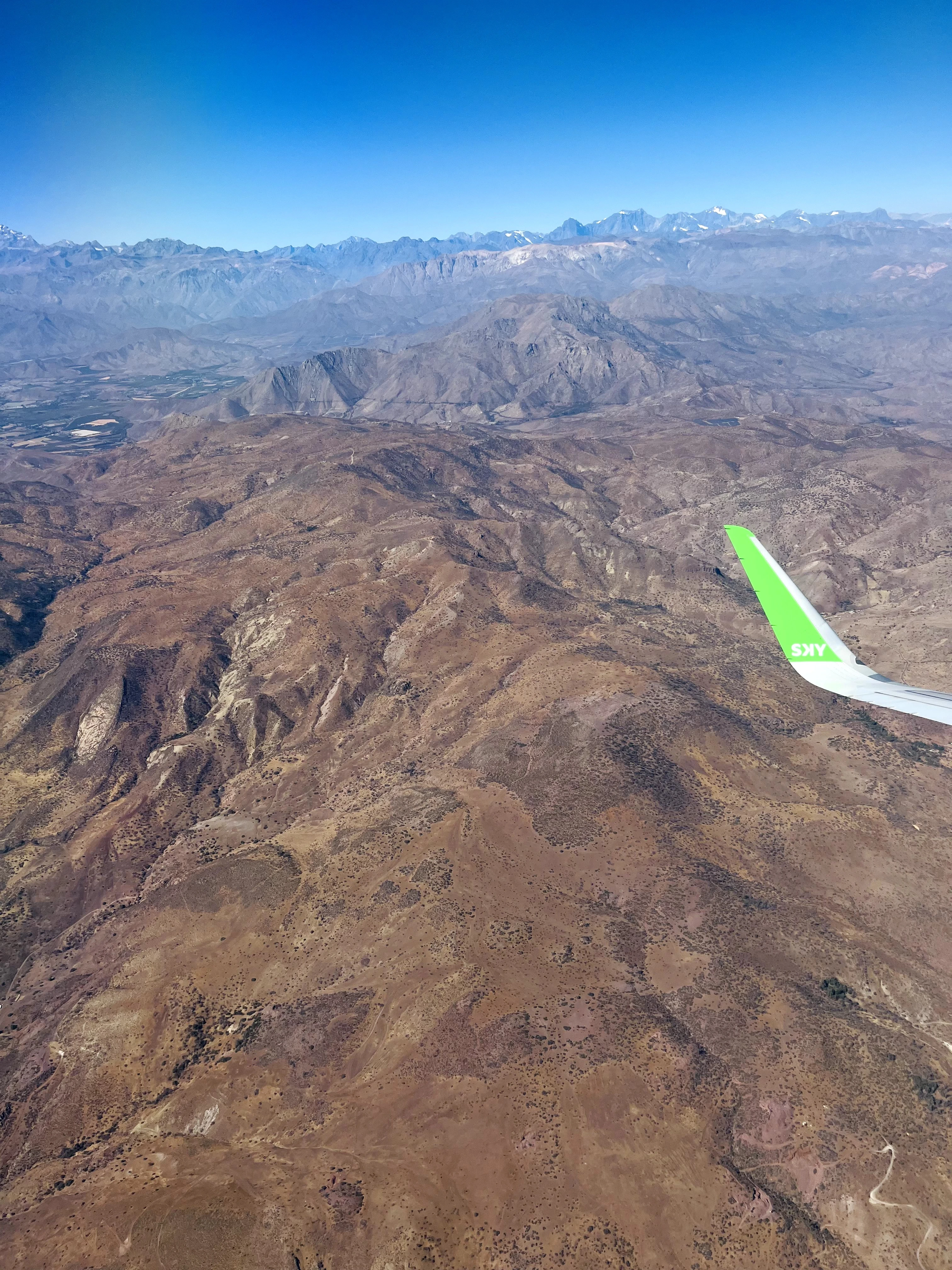 Sobrevoando a Cordilheira dos Andes
