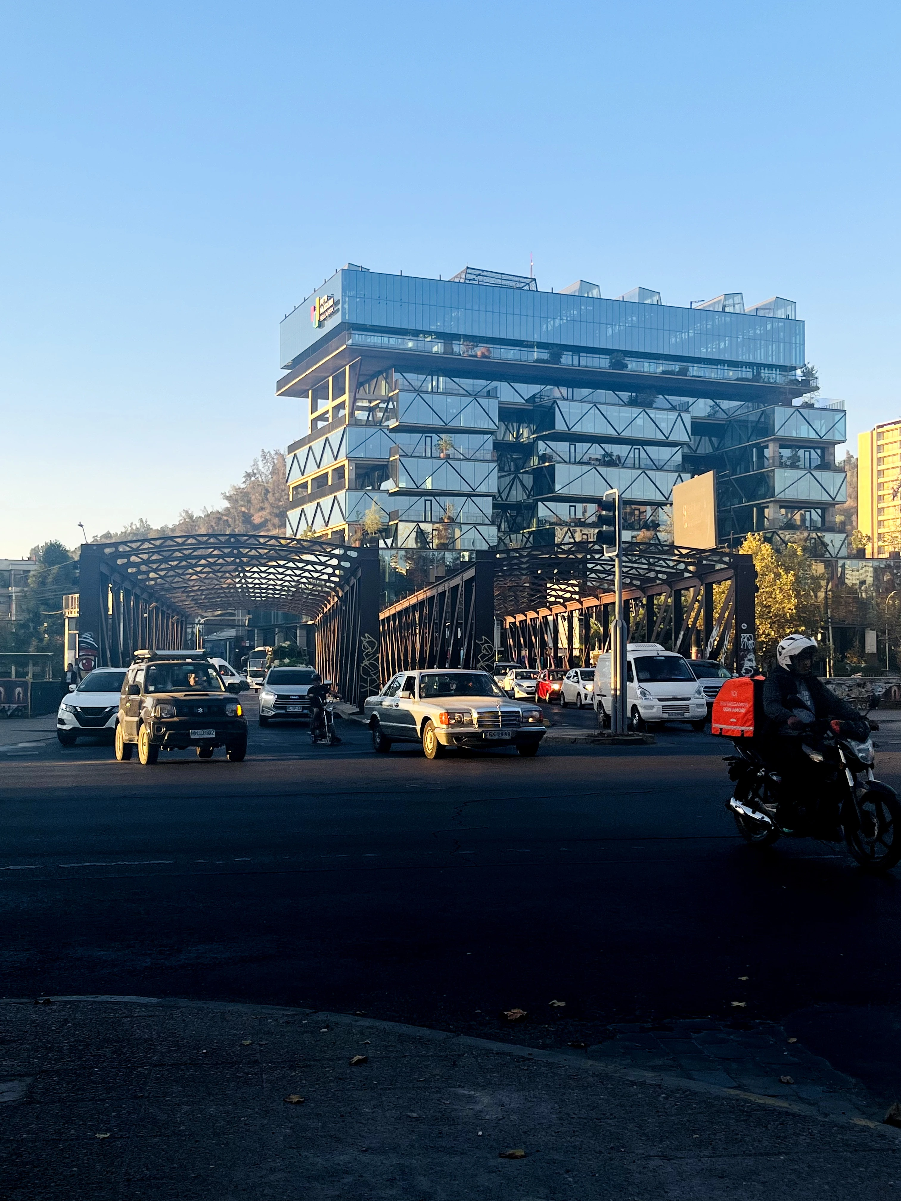 Chegando em Santiago, Chile