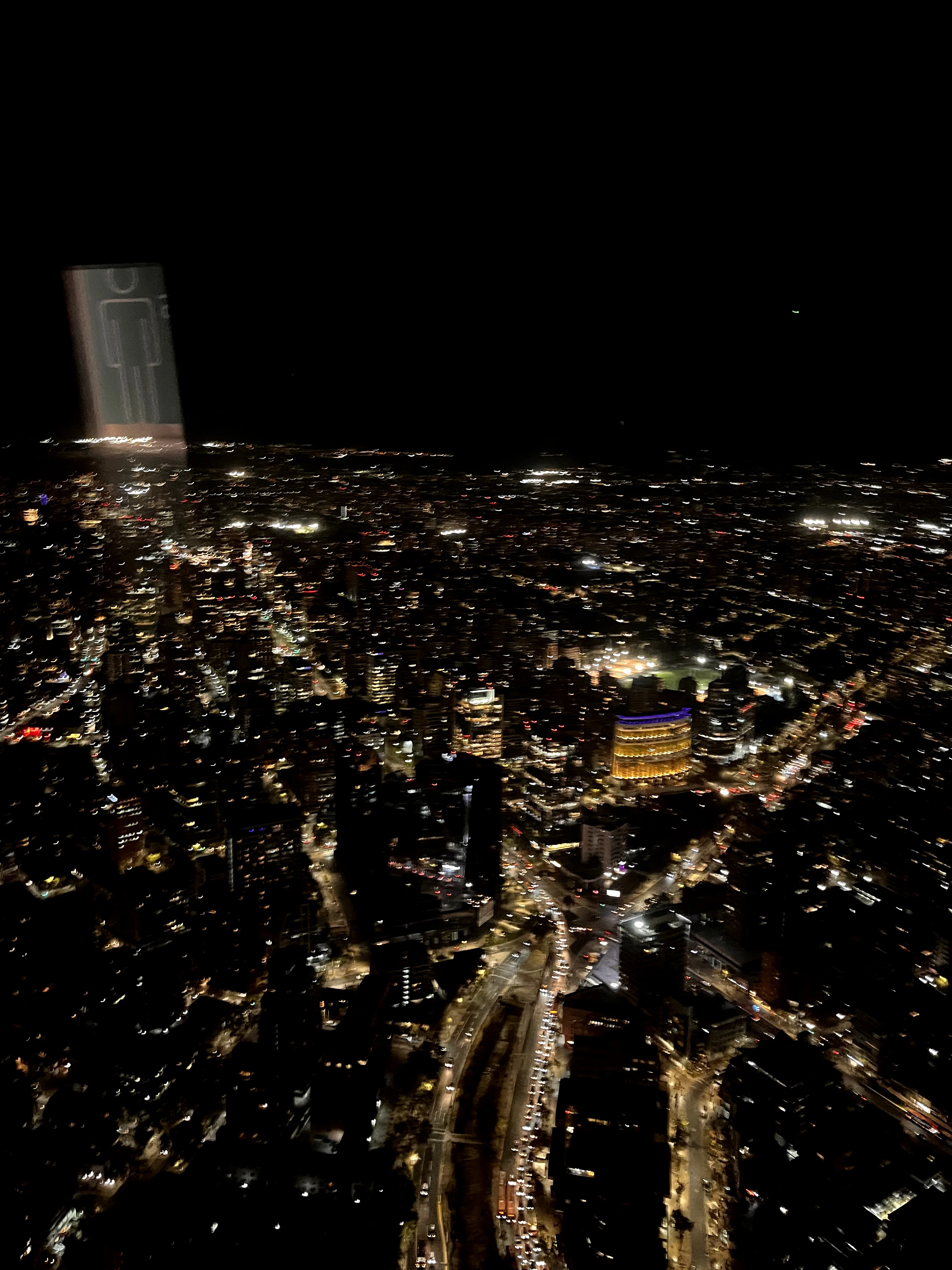 Vista do Sky Costanera para a Cidade de Santiago, Chile