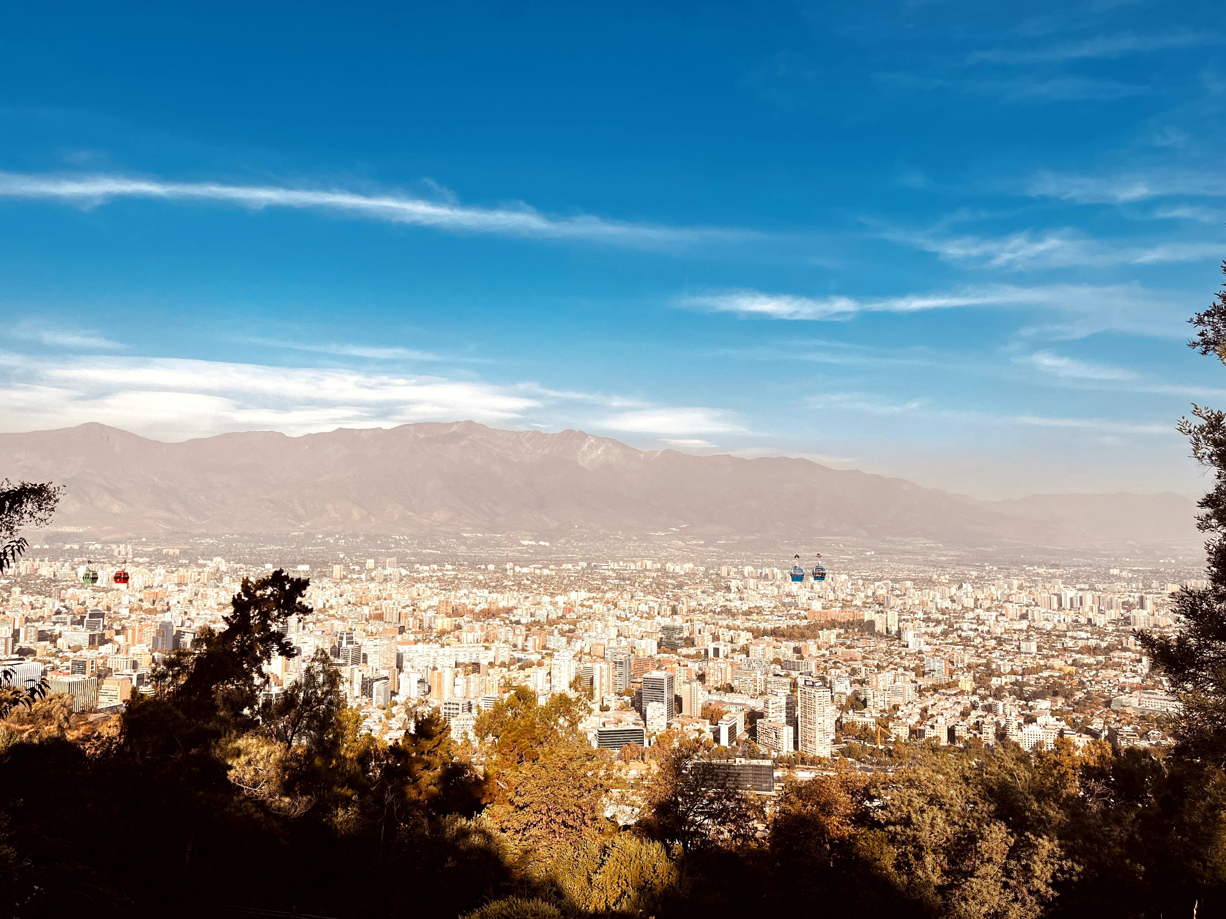 Cerro San Cristobal em Santiago, Chile